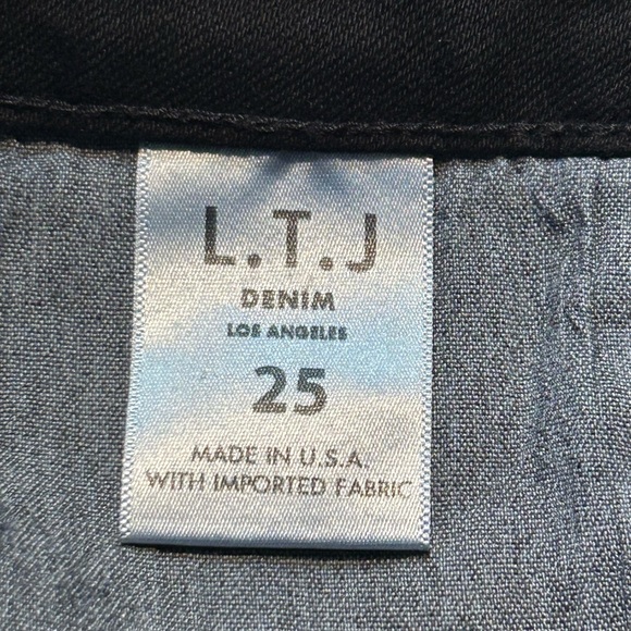 Letters to Juliet by Evergreen Clothing Paola A-Line Scissor Cut Jean - Black - Picture 13 of 13